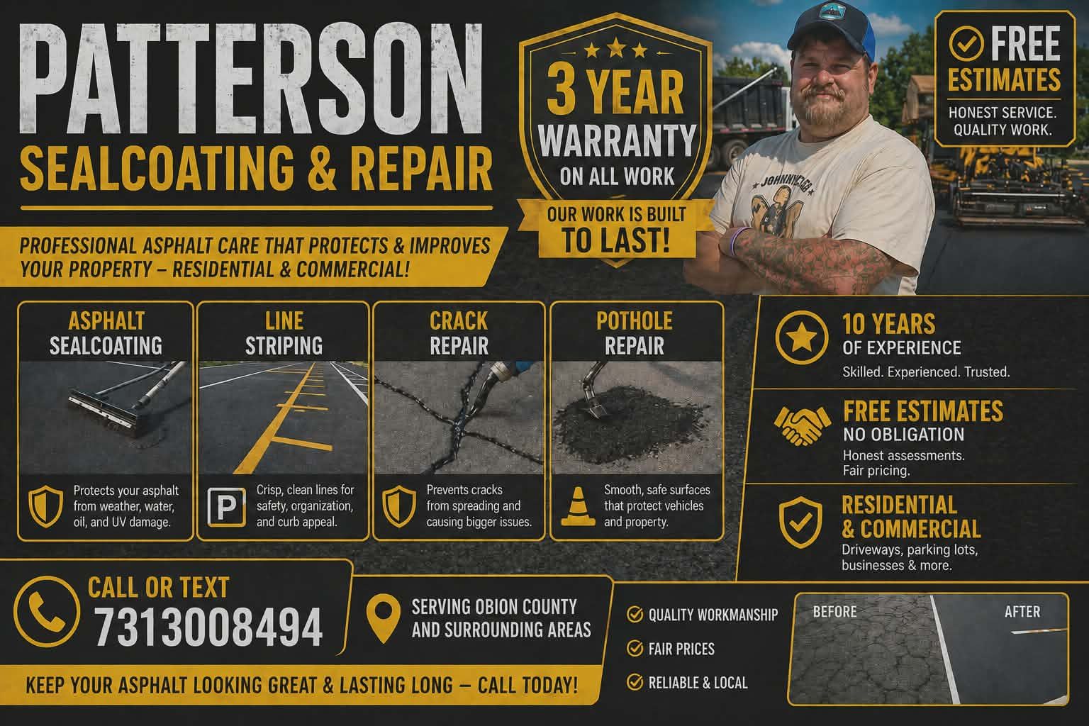 Patterson Sealcoating & Repair our mission